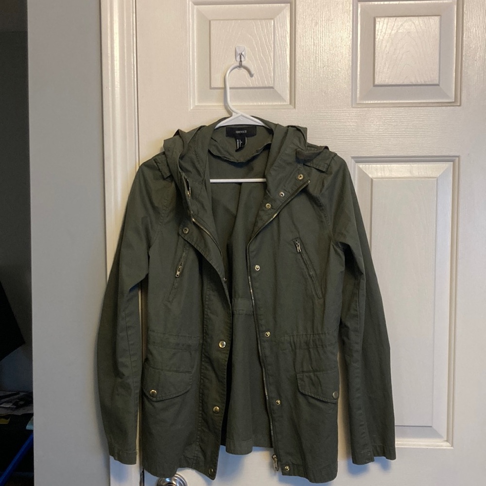 Dark Green Light Jacket